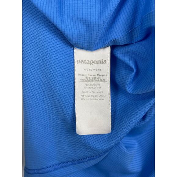 Patagonia Women’s Blue Short Sleeve Performance Running Shirt Size M - Picture 8 of 8